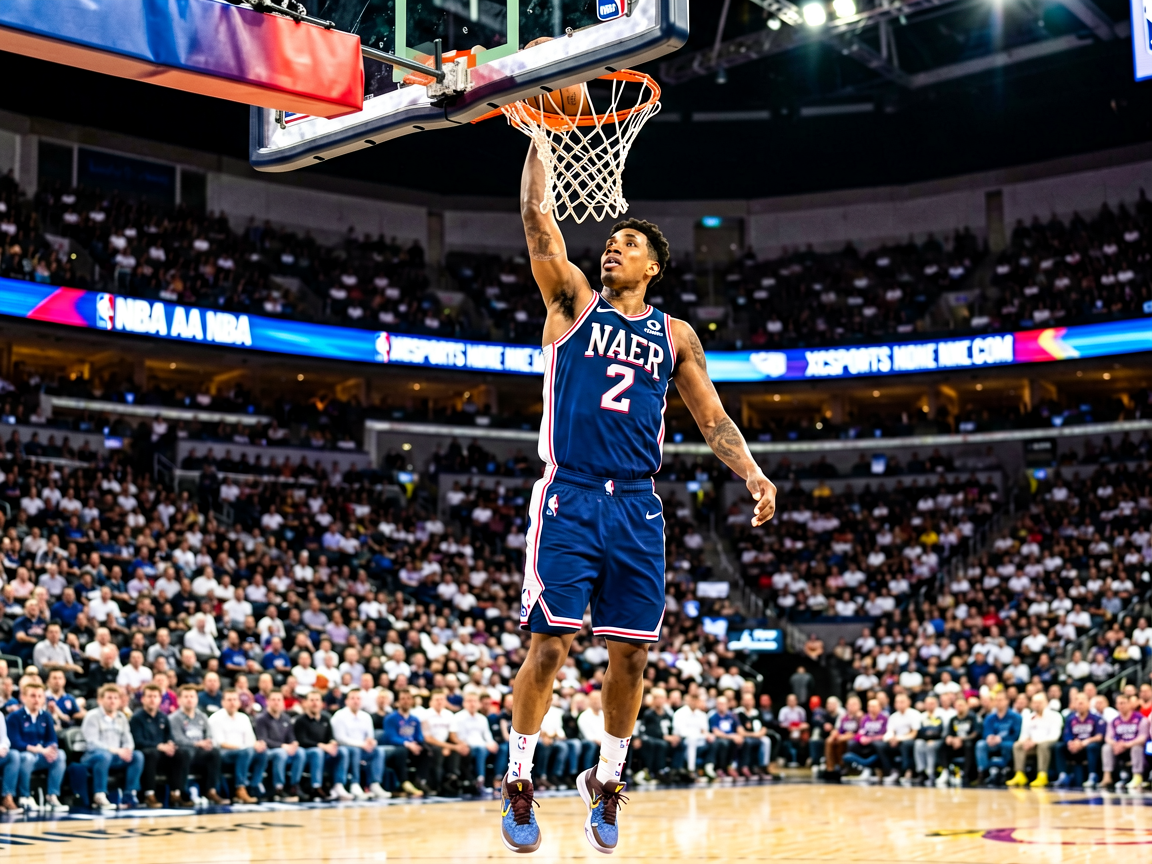 NBA比赛：球员扣篮精彩瞬间